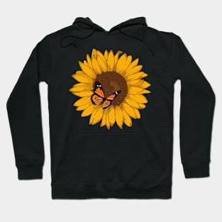 Sunflower Butterfly Hoodie